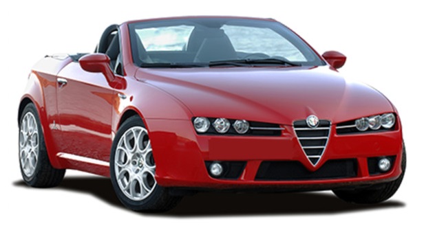 Alfa Romeo Spider Stick on Glass