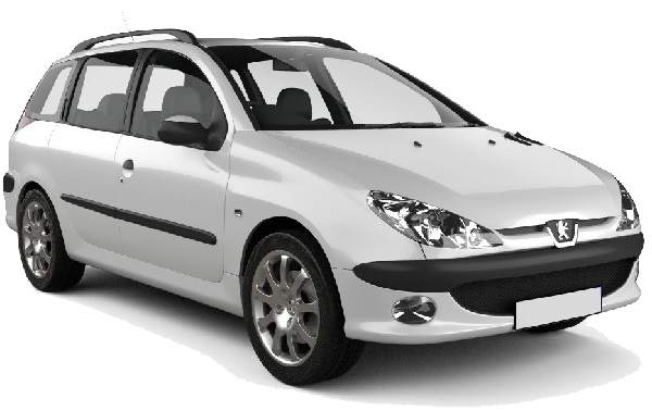 Peugeot 206 Drivers Side (Right Hand) Door Wing Mirror - Manual Black For Hatchback/Estate/Van (1998-2009)