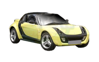 Smart Roadster Stick on Glass