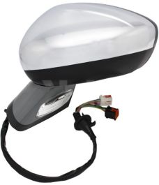 Powered Heated Power Folding Mirror With Puddle Light And Turn Signal Chrome Driver Side Powered Heated Power Folding Mirror With Puddle Light And Turn Signal Chrome Driver Side