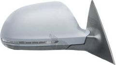 Audi A6 2008-2011 Electric Heated With Lane Change Assist Primed (Suitable for Painting) Wing Mirror Unit Driver Side