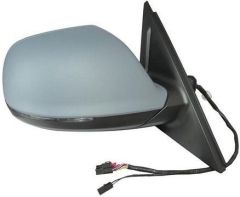 Audi Q5 2012-2016 Electric Heated Power Folding With Memory Primed (Suitable for Painting) Wing Mirror Unit Driver Side