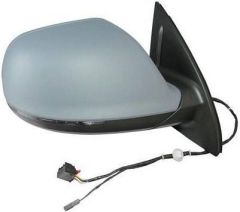Audi Q7 2009-2015 Electric Heated Primed (Suitable for Painting) Wing Mirror Unit Driver Side