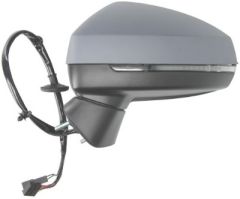 Audi A3 2016-2020 Electric Heated Primed (Suitable for Painting) Wing Mirror Unit Passenger Side