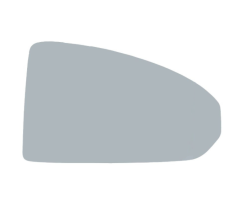 Audi TT 2014-2018 Heated Convex Wing Mirror Glass Driver Side