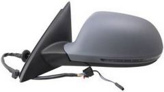 Audi Q3 2011-2015 Electric Heated With Lane Change Assist Primed (Suitable for Painting) Wing Mirror Unit Passenger Side
