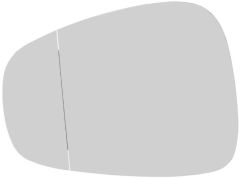 Alfa Romeo MiTo 2010-2014 Heated Clear Tinted Aspherical Wing Mirror Glass Passenger Side