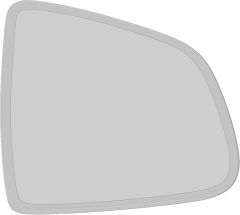 Tesla Model Y 2022-2025 (OEM) Heated Clear Tinted Convex (Electro-Chromatic) Wing Mirror Glass Driver Side