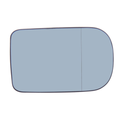 BMW 5 Series 2001-2003 Non-Heated Blue Tinted Aspherical (Power Folding Compatible) Wing Mirror Glass Driver Side