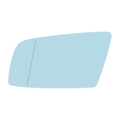 BMW 5 Series 2003-2008 Heated Blue Tinted Aspherical Wing Mirror Glass Passenger Side