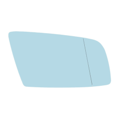 BMW 5 Series 2003-2008 Heated Blue Tinted Aspherical Wing Mirror Glass Driver Side