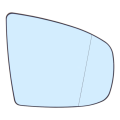 BMW X5 2010-2013 Heated Blue Tinted Aspherical Wing Mirror Glass Driver Side