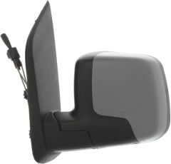 Fiat Fiorino 2008-2016 Manual (Cable Toggle) Primed (Suitable for Painting) Wing Mirror Unit Passenger Side