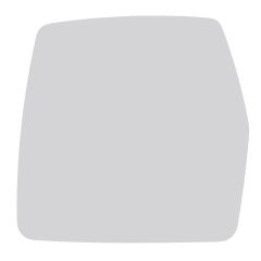 Peugeot Expert 2004-2007 Non-Heated Clear Tinted Convex (Manual Adjustment Compatible) Wing Mirror Glass Passenger Side