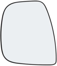 Peugeot E-Rifter 2024-2027 Non-Heated Clear Tinted Convex Wing Mirror Glass Passenger Side