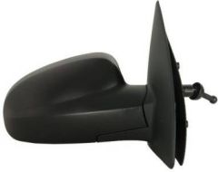 Chevrolet Aveo 2002-2005 Manual (Cable Toggle) Black Wing Mirror Unit Driver Side