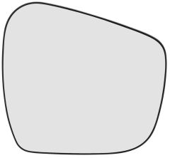 Nissan Navara 2016-2022 Non-Heated Clear Tinted Convex Wing Mirror Glass Driver Side