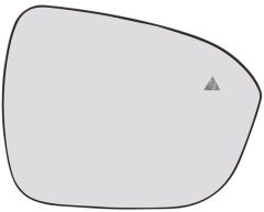 Nissan Qashqai 2024-2026 Heated Clear Tinted Convex (Blind Spot Detection) Wing Mirror Glass Driver Side