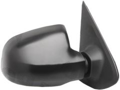 Dacia Logan 2012-2016 Manual (Cable Toggle) With Temperature Sensor Black Wing Mirror Unit Driver Side