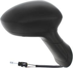 Fiat Linea 2011-2015 Manual (Cable Toggle) Black Wing Mirror Unit Driver Side