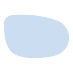 Fiat Idea 2009-2012 Heated Blue Tinted Convex Wing Mirror Glass Driver Side