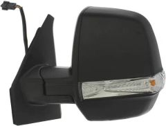 Vauxhall Combo 2011-2018 Electric Heated Twin Glass Type Black Wing Mirror Unit Passenger Side