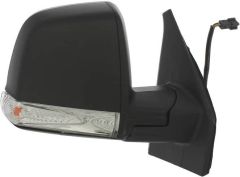 Vauxhall Combo 2011-2018 Electric Heated Single Glass Type With Temperature Sensor Black Wing Mirror Unit Driver Side