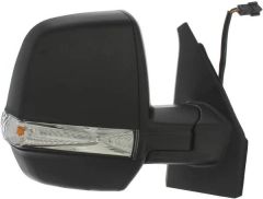 Vauxhall Combo 2011-2018 Electric Heated Twin Glass Type Black Wing Mirror Unit Driver Side