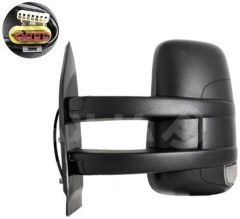 Iveco Daily 2019-2026 Electric Heated Long Arm With Temperature Sensor Black Wing Mirror Unit Passenger Side