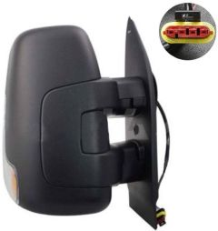 Iveco Daily 2019-2026 Manual Short Arm Black Wing Mirror Unit Driver Side
