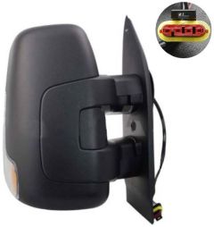 Iveco Daily 2019-2026 Electric Heated Short Arm Black Wing Mirror Unit Driver Side