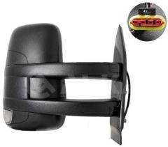 Iveco eDaily 2022-2026 Manual Long Arm Black Wing Mirror Unit Driver Side