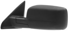 Dodge Ram 2008-2013 Manual Short Arm Black Wing Mirror Unit Passenger Side