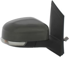Ford Focus 2008-2011 Electric Heated With Puddle Lamp Primed (Suitable for Painting) Wing Mirror Unit Driver Side