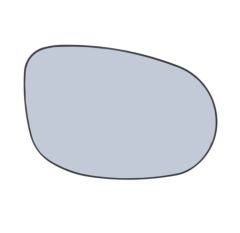 Fiat Idea 2009-2012 Heated Clear Tinted Convex Wing Mirror Glass Driver Side