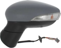 Ford Fiesta 2008-2012 Electric Primed (Suitable for Painting) Wing Mirror Unit Passenger Side