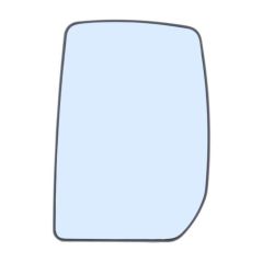 Ford Transit 2000-2006 Non-Heated Upper Convex Wing Mirror Glass Passenger Side