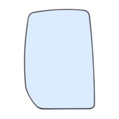 Ford Transit 2000-2006 Non-Heated Upper Convex Wing Mirror Glass Driver Side