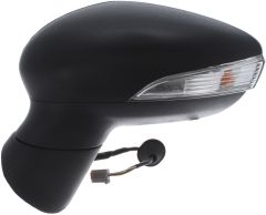 Ford Fiesta 2012-2017 Electric Heated Black Wing Mirror Unit Passenger Side