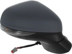 Ford Fiesta 2022-2024 Electric Heated Power Folding Primed (Suitable for Painting) Wing Mirror Unit Driver Side