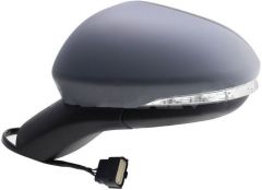 Ford Mondeo 2014-2018 Electric Heated Primed Cover (Suitable for Painting) Black Arm Wing Mirror Unit Passenger Side