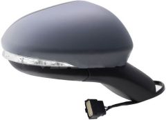 Ford Mondeo 2018-2022 Electric Heated Primed Cover (Suitable for Painting) Black Arm Wing Mirror Unit Driver Side