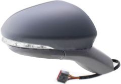 Ford Mondeo 2014-2018 Electric Heated Power Folding (Grey/Red Connector Type) Primed (Suitable for Painting) Wing Mirror Unit Driver Side