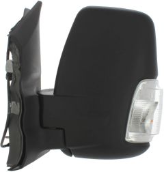 Ford Transit 2014-2019 Manual Short Arm Clear Indicator Black Wing Mirror Unit Passenger Side