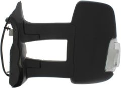 Ford Transit 2014-2019 Manual Long Arm Clear Indicator Black Wing Mirror Unit Passenger Side