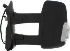 Ford Transit 2014-2019 Electric Heated Long Arm Clear Indicator Black Wing Mirror Unit Passenger Side