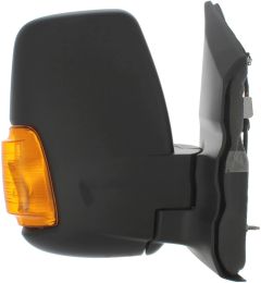 Ford Transit 2014-2019 Electric Heated Power Folding Short Arm Amber Indicator Black Wing Mirror Unit Driver Side