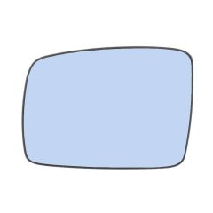 Land Rover Range Rover Sport 2005-2009 Heated Blue Tinted Convex Wing Mirror Glass Passenger Side