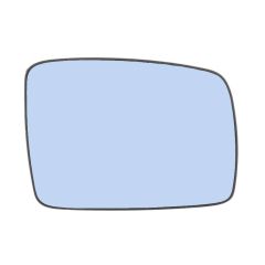 Land Rover Range Rover Sport 2005-2009 Heated Blue Tinted Convex Wing Mirror Glass Driver Side