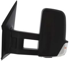 Mercedes-Benz Sprinter 2014-2018 Manual Long Arm With Indicator Black Wing Mirror Unit Passenger Side